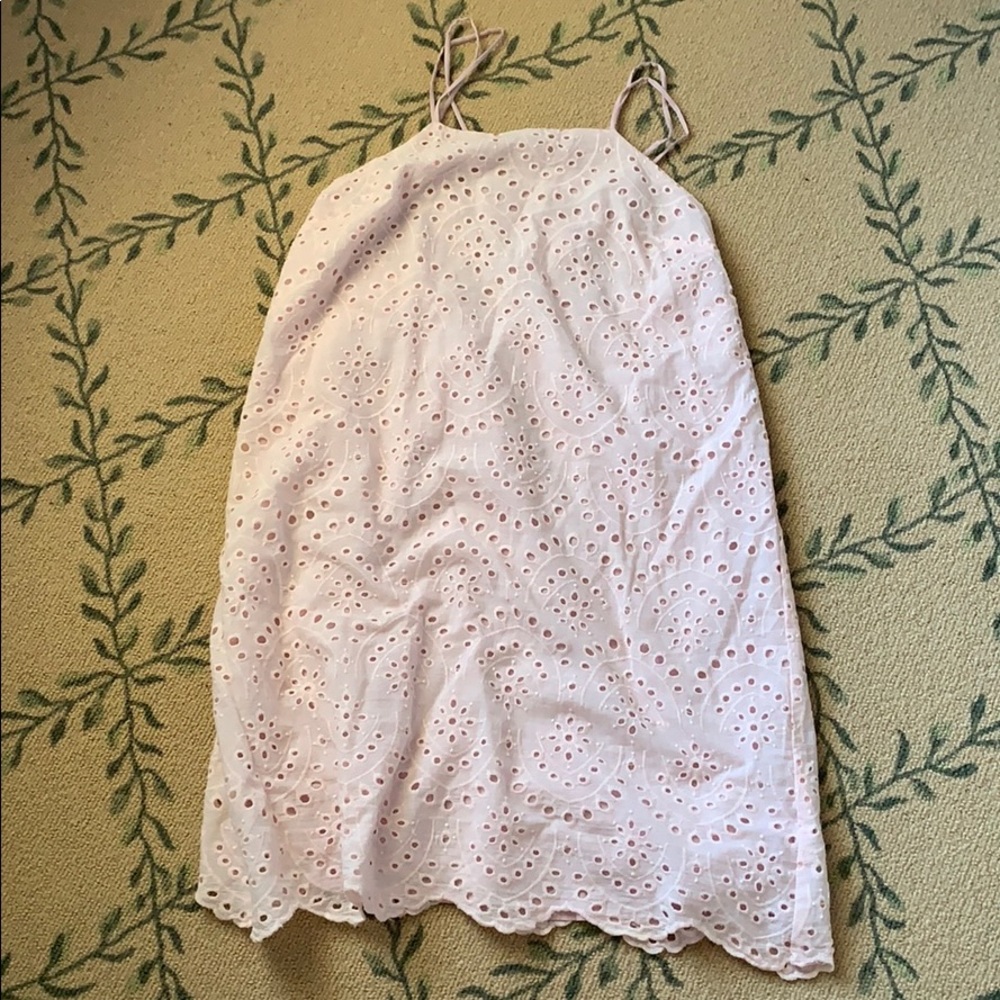 Blush eyelet dress